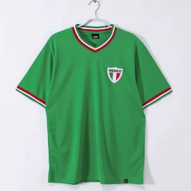 Retro 1970 Mexico home football Jersey