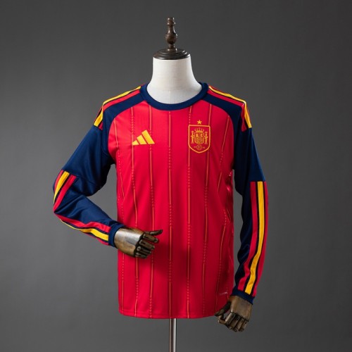 2026 Spain home football Jersey long sleeves