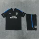 26/27 Atletico Madrid kids short -sleeved training suit black