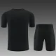 26/27 Atletico Madrid kids short -sleeved training suit black