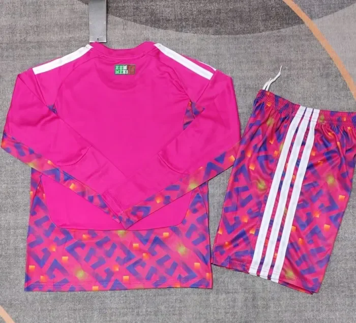 25/26 Mexico goalkeeper  Adult Set Pink long sleeves