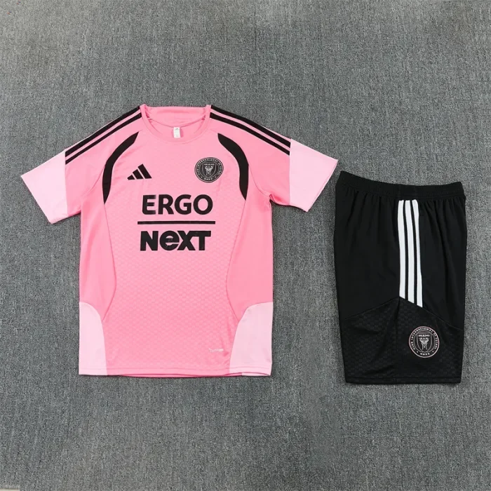 26/27 Inter Miami short -sleeved training suit pink
