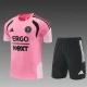 26/27 inter Miami kids short -sleeved training suit pink