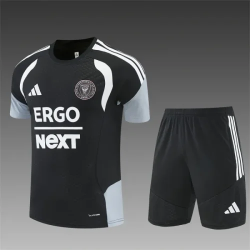 26/27 Inter Miami short -sleeved training suit black