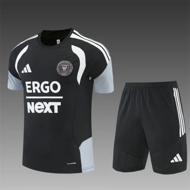 26/27 Inter Miami short -sleeved training suit black