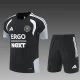 26/27 inter Miami kids short -sleeved training suit black
