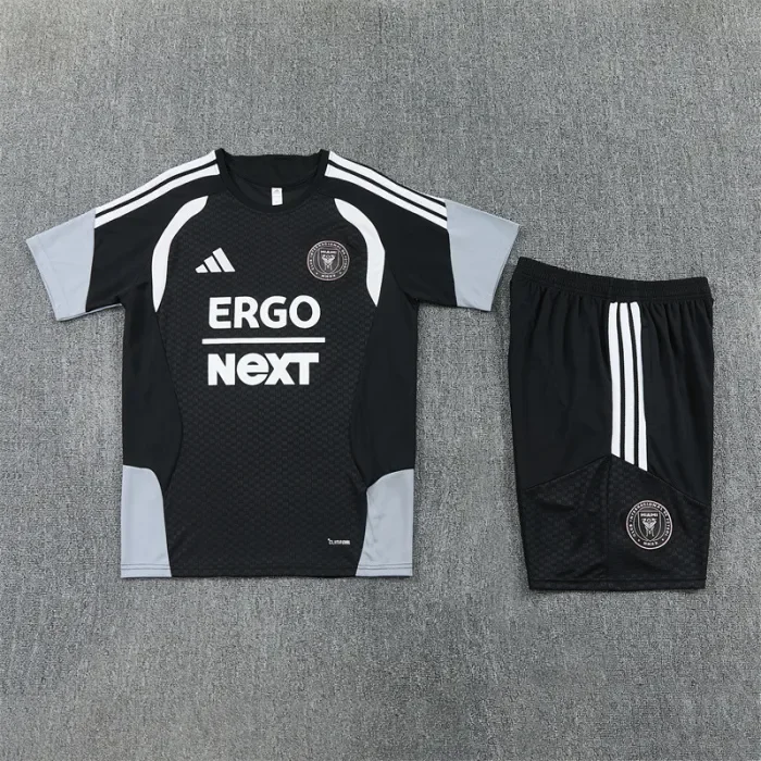 26/27 Inter Miami short -sleeved training suit black
