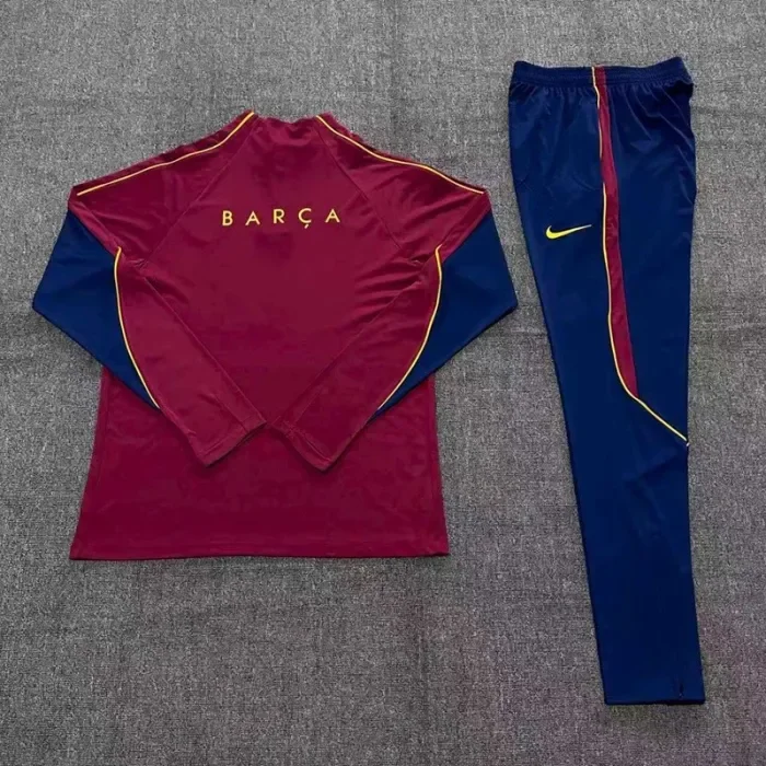 26/27 Barcelona kids training suit light maroon