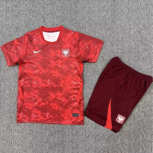 26/27 Poland Away kids kit