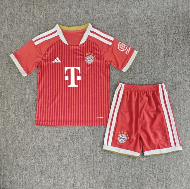 26/27 bayern munich home kids kit