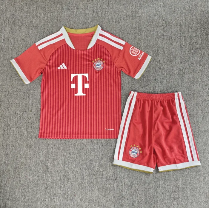 26/27 bayern munich home kids kit