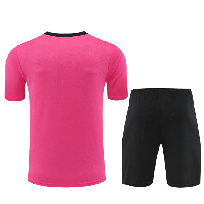2425 short-sleeved Chelsea pink Adult training suit