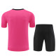 2425 short-sleeved Chelsea pink Adult training suit