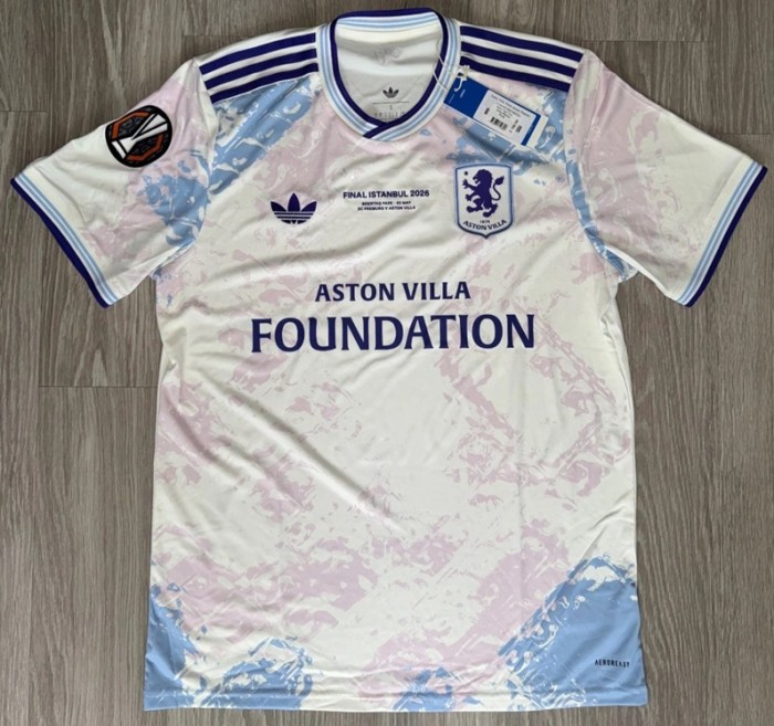 2026  Aston Villa third  UEFA Europa League football jersey