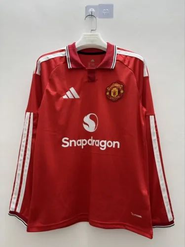 26/27 Manchester United home football jersey long sleeves