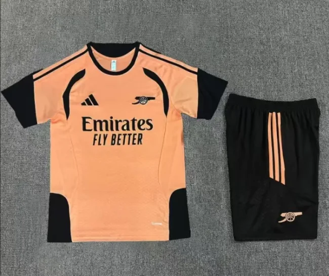 26/27 Arsenal Short sleeve training Adult suit orange
