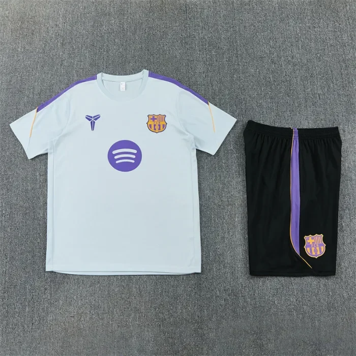 26/27 Barcelona kids Short sleeve training suit light gray