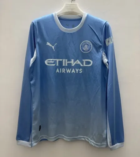 26/27 Manchester City home long sleeves football Jersey
