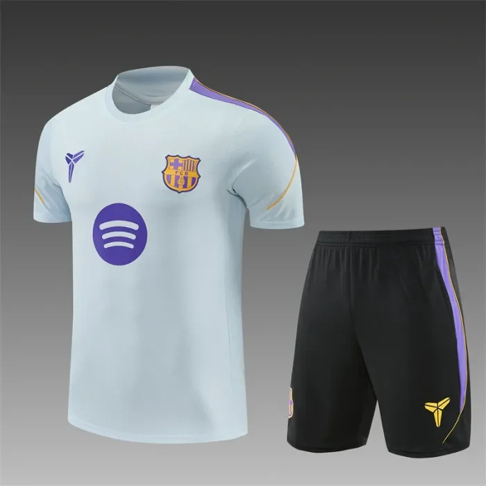 26/27 Barcelona kids Short sleeve training suit light gray