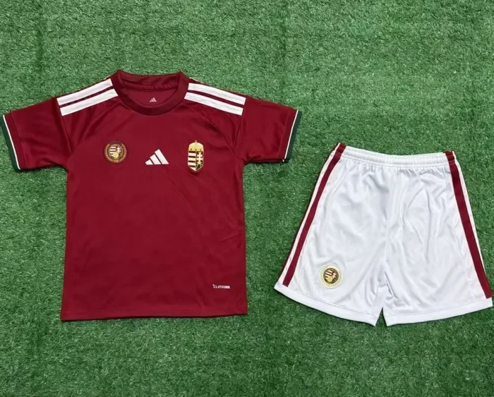 26/27 Hungary home kids kit football Jersey