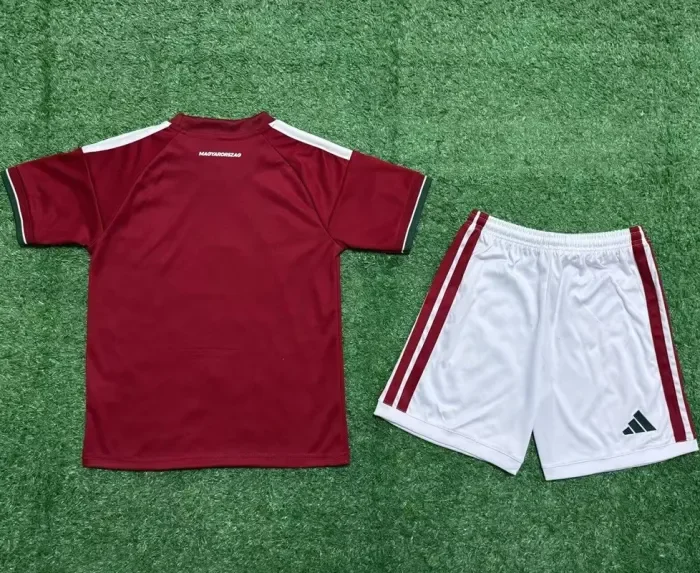 26/27 Hungary home kids kit football Jersey