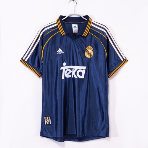 1998/00 Real Madrid jersey - navy blue color