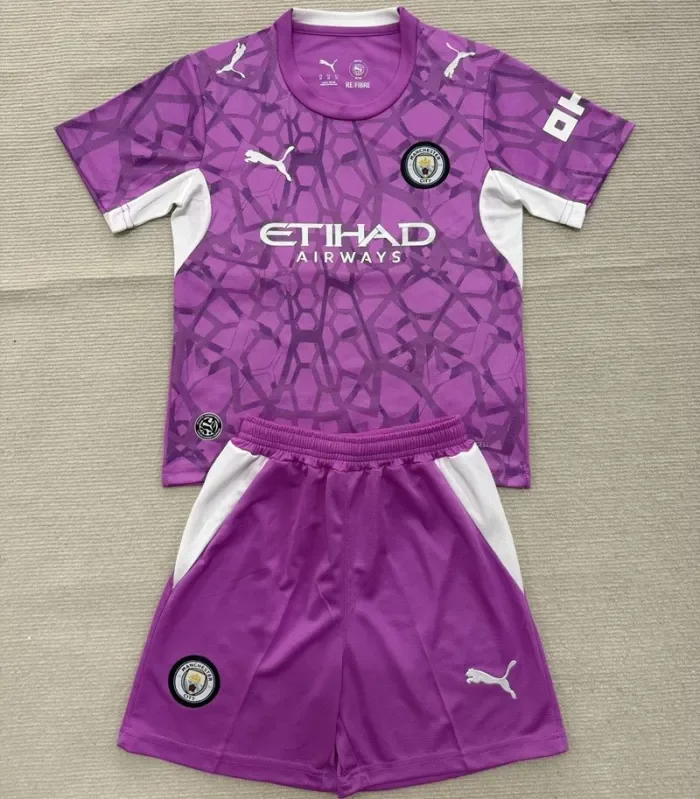26/27 Manchester City goalkeeper kids kit Purple