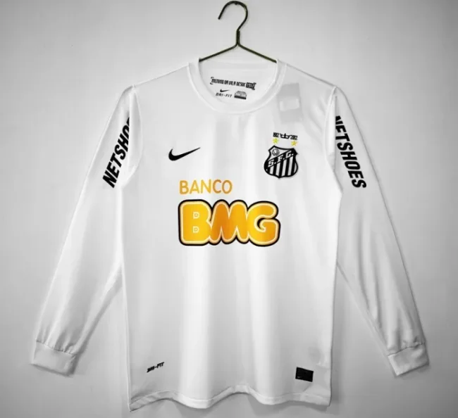 Retro 2013 Santos home football Jersey long sleeves