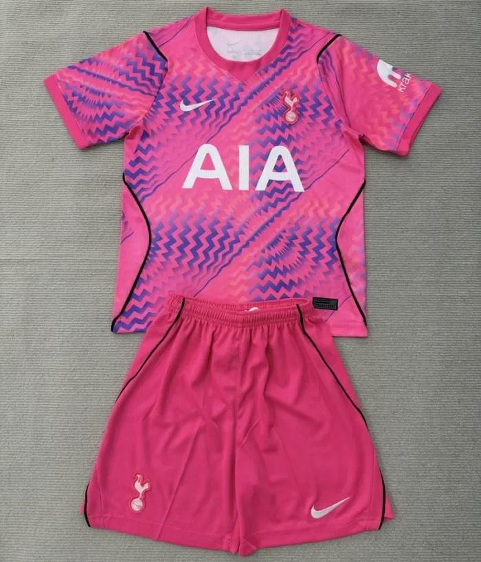 26/27 Tottenham Hotspur goalkeeper kids kit pink