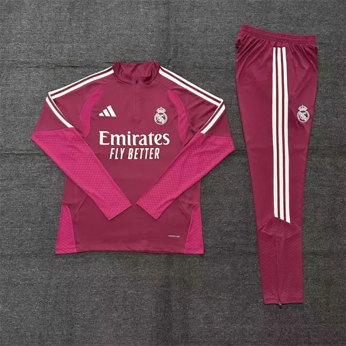 26/27 Real Madrid Kids training suit maroon