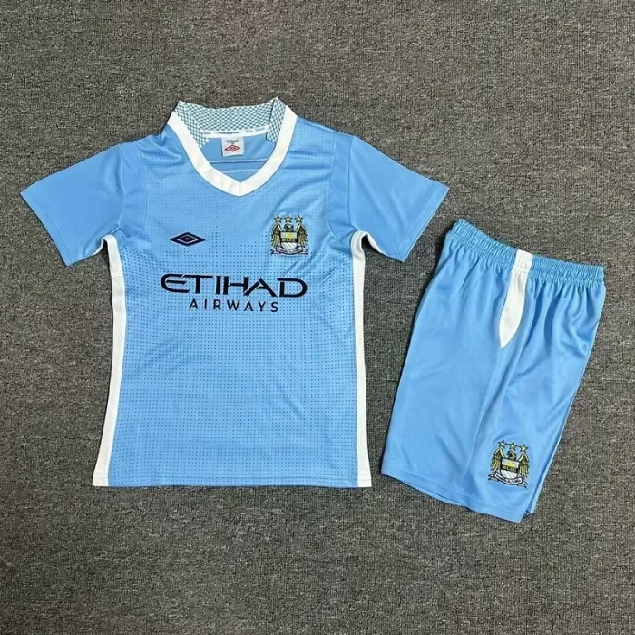 Retro 11/12 Manchester City home kids kit