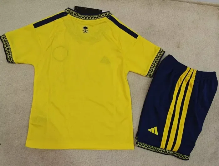 26/27 Al Nassr home kids kit