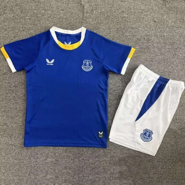 26/27 Everton home kids kit
