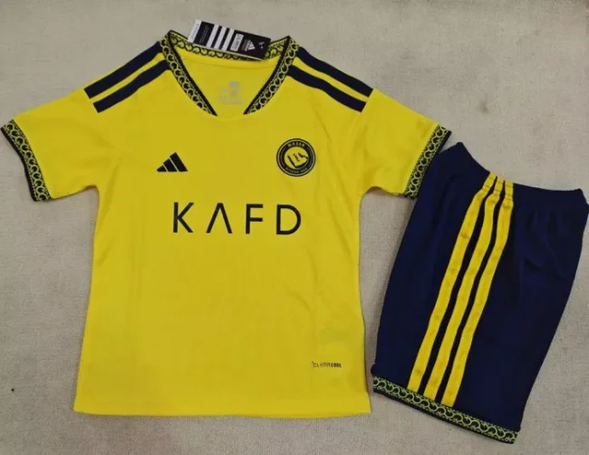 26/27 Al Nassr home kids kit