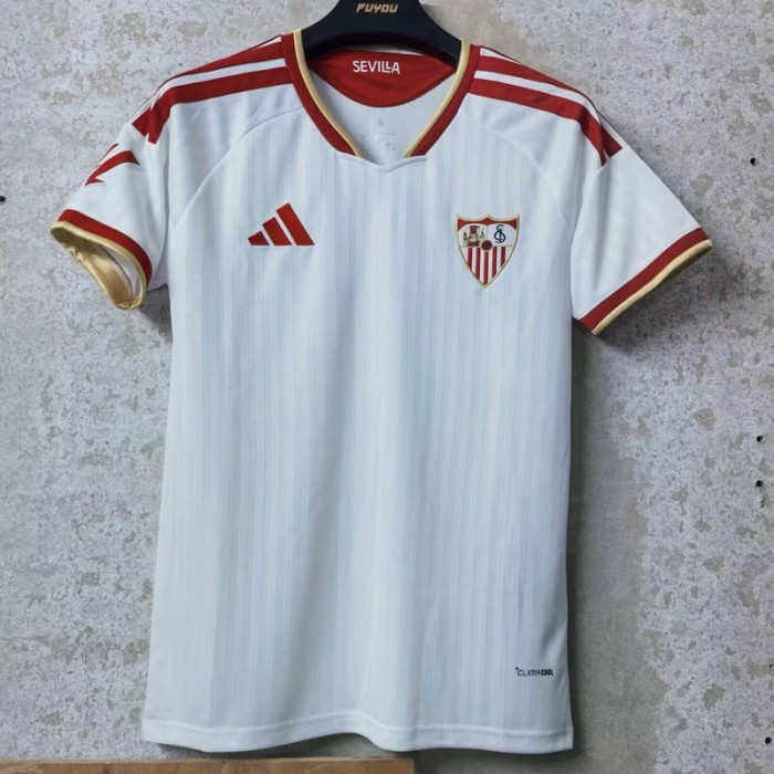 26 27 Sevilla home white jersey