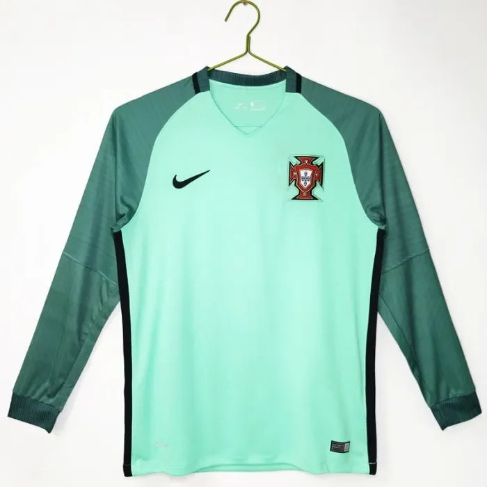 Retro Portugal 2016 Away football Jersey Long sleeves