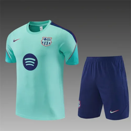 26/27 Barcelona Short sleeve kids training suit blue
