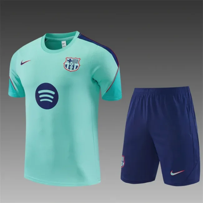 26/27 Barcelona Short sleeve kids training suit blue