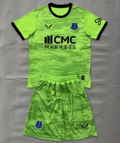 26/27 Everton goalkeeper kids kit green