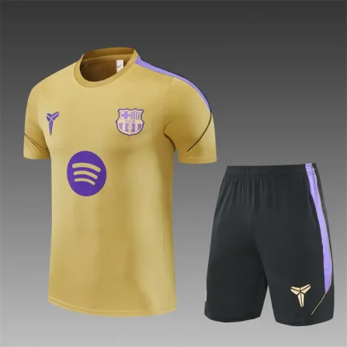 26/27 Barcelona kids Short sleeve training suit golden