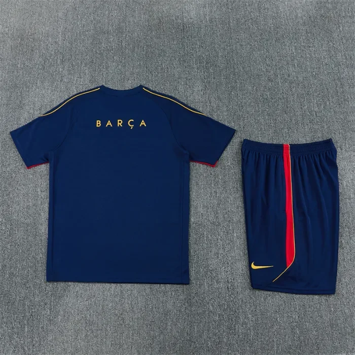26/27 Barcelona Short sleeve Adult training suit Royal Blue