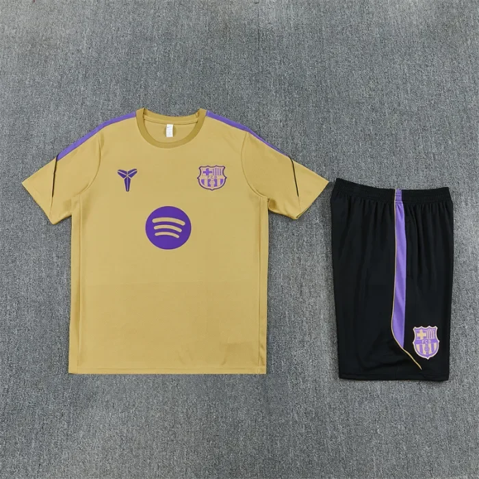 26/27 Barcelona kids Short sleeve training suit golden