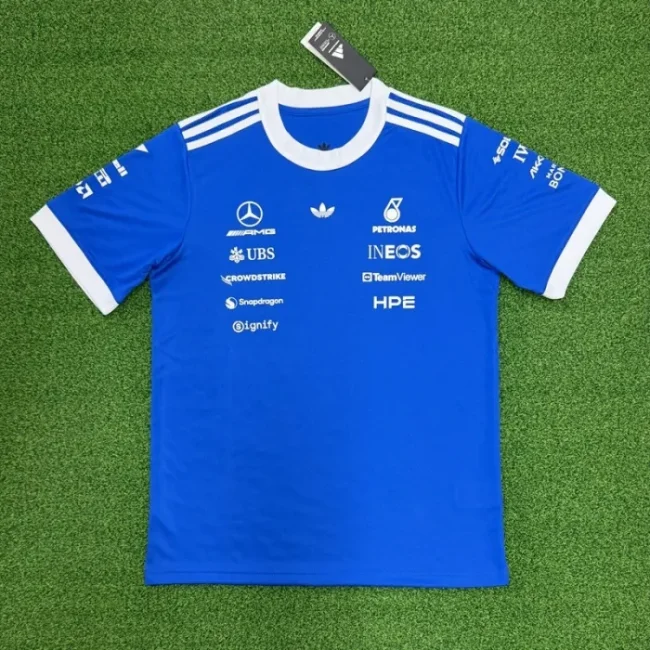 2026 Mercedes F1 shirt blue