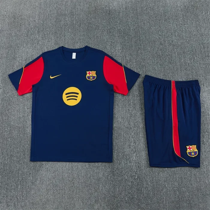 26/27 Barcelona kids Short sleeve training suit Royal Blue