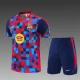 26/27 Barcelona Short sleeve Adult training suit red blue