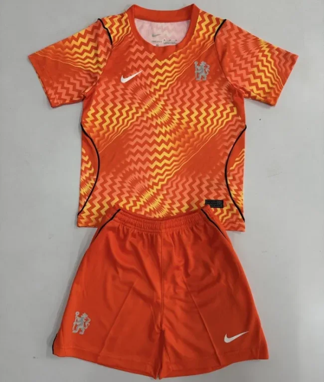 26/27 Chelsea goalkeeper kids kit orange