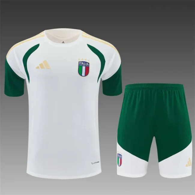 26/27 Italy kids short -sleeved training suit white