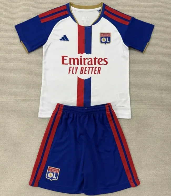 26/27 Olympique Lyonnais Home kids kit