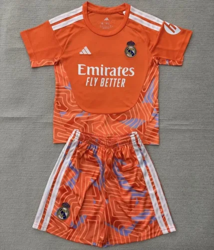 26/27 Real Madrid goalkeeper kids kit orange