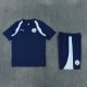 26/27 Manchester City kids Short sleeve training suit Royal Blue